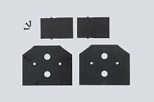 Заглушка для встраиваемого трека 220V в натяжной ПВХ потолок, в комплекте 4 шт Crystal Lux CLT 0.235 06 BL